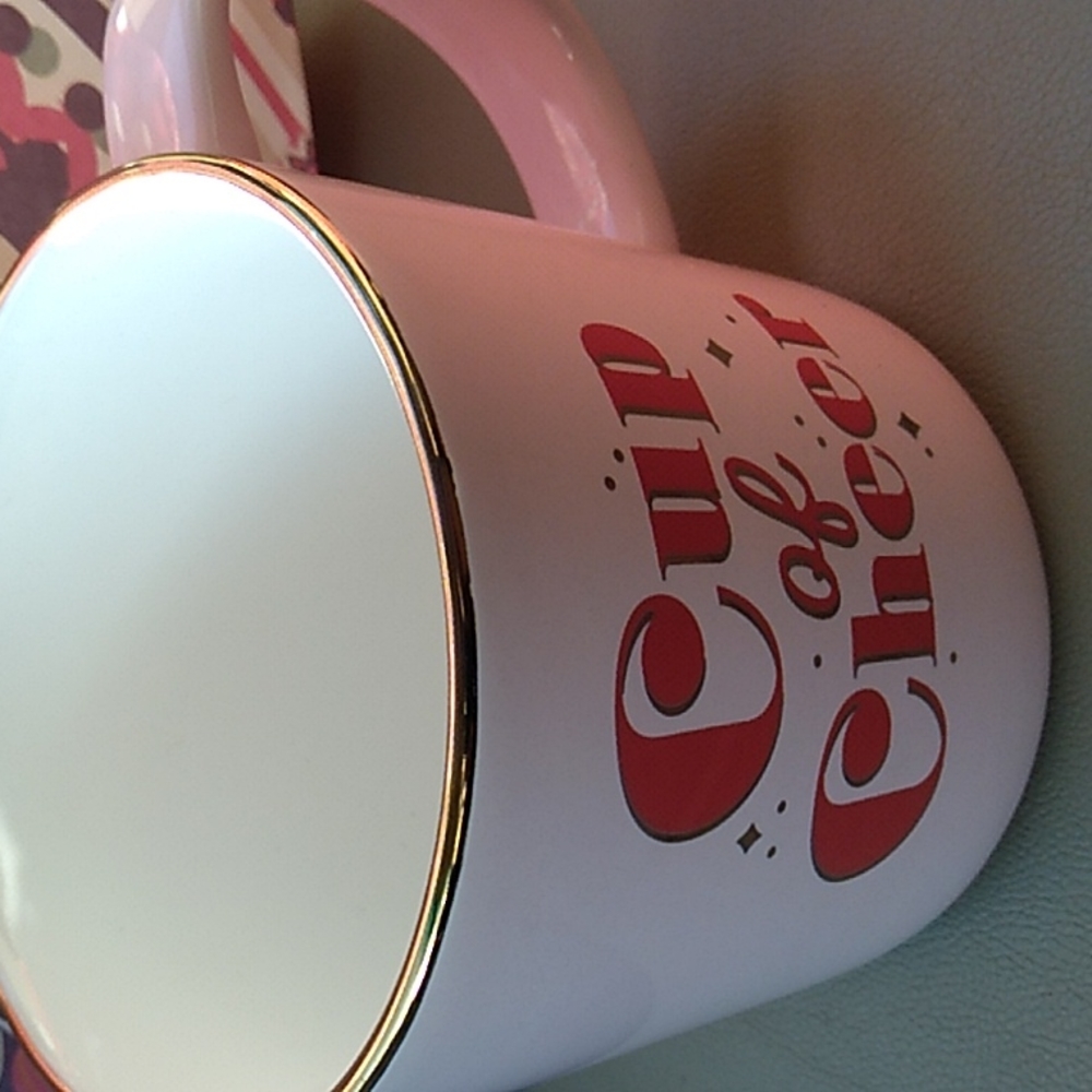 Parker Lane Pink and Gold Mug.